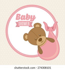 baby shower design, vector illustration eps10 graphic 