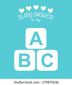 baby shower design, vector illustration eps10 graphic 