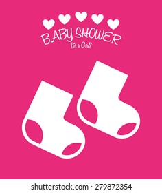baby shower design, vector illustration eps10 graphic 