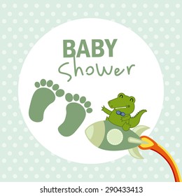 baby shower design, vector illustration eps10 graphic 