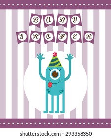 baby shower design, vector illustration eps10 graphic 