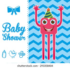 baby shower design, vector illustration eps10 graphic 