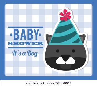 baby shower design, vector illustration eps10 graphic 