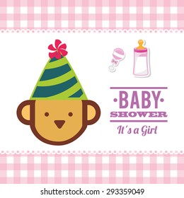 baby shower design, vector illustration eps10 graphic 