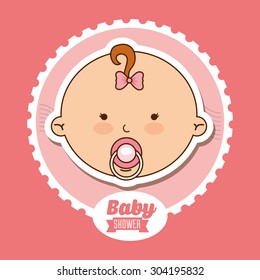 baby shower design, vector illustration eps10 graphic 