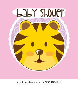 baby shower design, vector illustration eps10 graphic 
