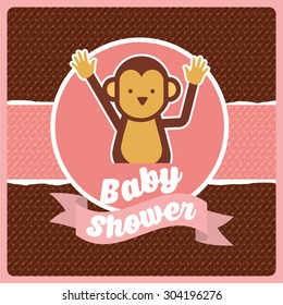 baby shower design, vector illustration eps10 graphic 