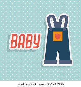 Baby Shower design, vector illustration eps 10