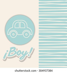 Baby Shower design, vector illustration eps 10