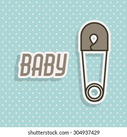 Baby Shower design, vector illustration eps 10