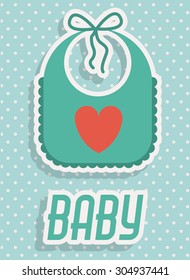 Baby Shower design, vector illustration eps 10