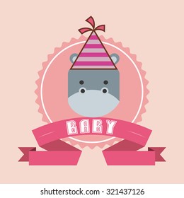 baby shower design, vector illustration eps10 graphic 