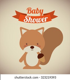 baby shower design, vector illustration eps10 graphic 
