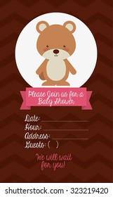 baby shower design, vector illustration eps10 graphic 