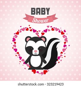 baby shower design, vector illustration eps10 graphic 