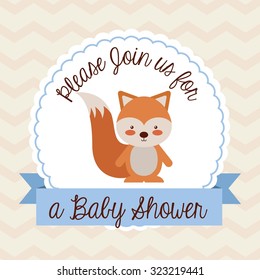 baby shower design, vector illustration eps10 graphic 