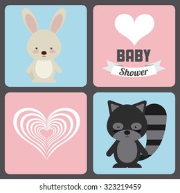 baby shower design, vector illustration eps10 graphic 