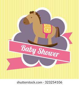 baby shower design, vector illustration eps10 graphic 