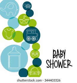 baby shower design, vector illustration eps10 graphic 