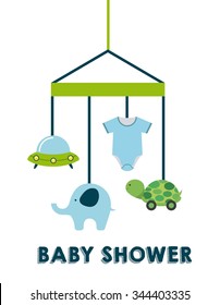 baby shower design, vector illustration eps10 graphic 