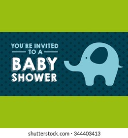 baby shower design, vector illustration eps10 graphic 