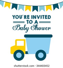 baby shower design, vector illustration eps10 graphic 