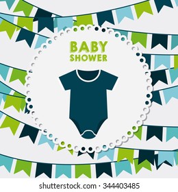 baby shower design, vector illustration eps10 graphic 