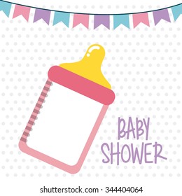 baby shower design, vector illustration eps10 graphic 