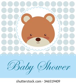 baby shower design, vector illustration eps10 graphic 