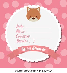 baby shower design, vector illustration eps10 graphic 