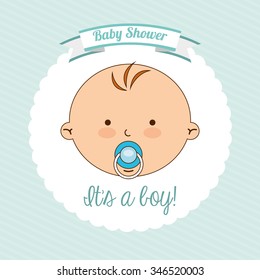 baby shower design, vector illustration eps10 graphic 
