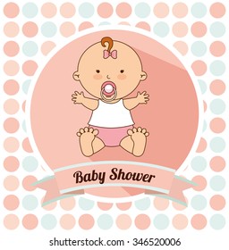 baby shower design, vector illustration eps10 graphic 