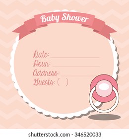 baby shower design, vector illustration eps10 graphic 