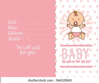 baby shower design, vector illustration eps10 graphic 