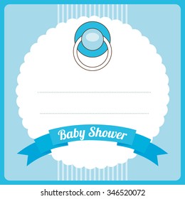 baby shower design, vector illustration eps10 graphic 
