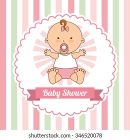 baby shower design, vector illustration eps10 graphic 