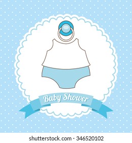 baby shower design, vector illustration eps10 graphic 