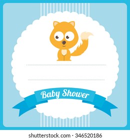 baby shower design, vector illustration eps10 graphic 