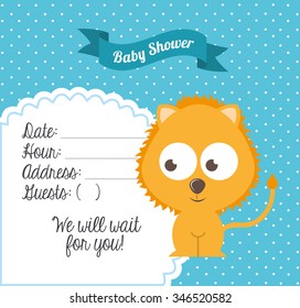 baby shower design, vector illustration eps10 graphic 