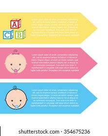 baby shower design, vector illustration eps10 graphic 