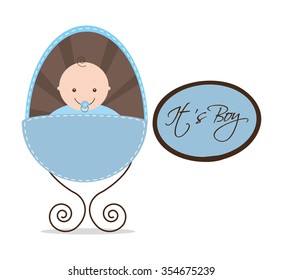 baby shower design, vector illustration eps10 graphic 