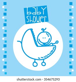 baby shower design, vector illustration eps10 graphic 