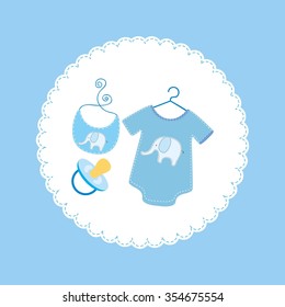 baby shower design, vector illustration eps10 graphic 