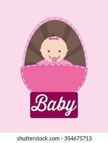 baby shower design, vector illustration eps10 graphic 