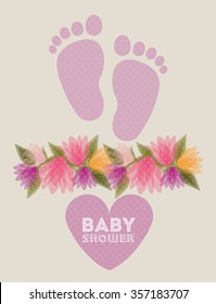 baby shower design, vector illustration eps10 graphic 