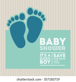 baby shower design, vector illustration eps10 graphic 
