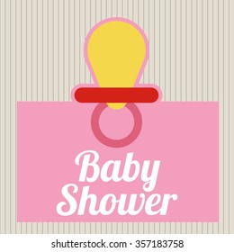 baby shower design, vector illustration eps10 graphic 