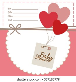 baby shower design, vector illustration eps10 graphic 