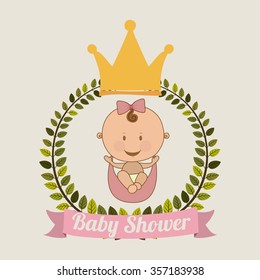 baby shower design, vector illustration eps10 graphic 