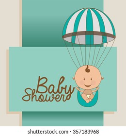 baby shower design, vector illustration eps10 graphic 